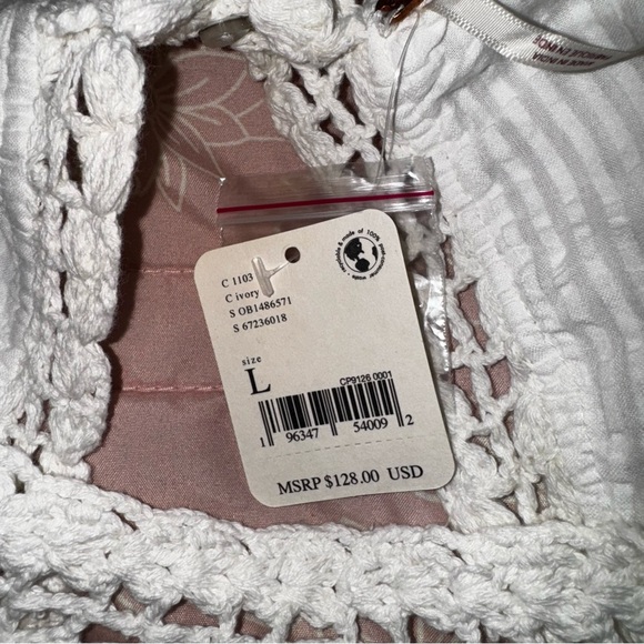 Free People Megan Crochet Top L NWT - Picture 5 of 7